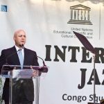 Mayor Landrieu - Sunrise concert on International Jazz Day, April 30, 2012 at Congo Square, New Orleans.