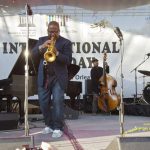 Herbie Hancock, Terence Blanchard, Roland Guerin, Dr Michael White - Sunrise concert on International Jazz Day, April 30, 2012 at Congo Square, New Orleans.